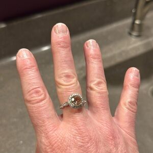 Light choc diamond. Size 8 ring